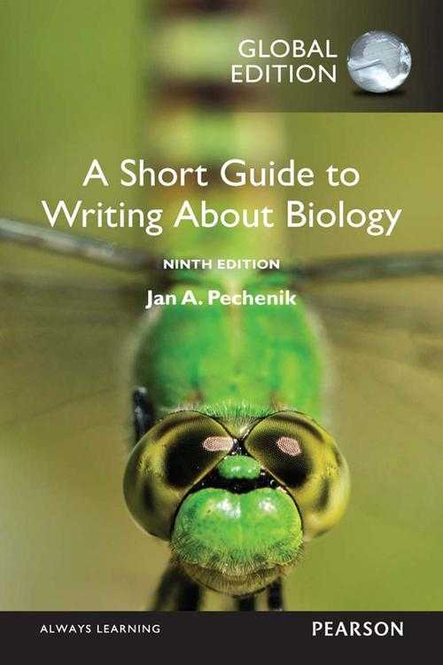 [PDF] Short Guide to Writing About Biology, A, Global Edition de Jan