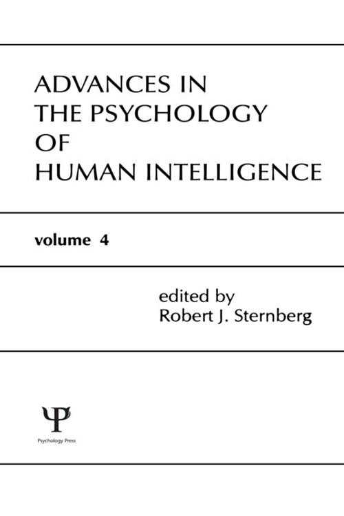 Pdf Advances In The Psychology Of Human Intelligence By Robert J Sternberg Ebook Perlego 8930